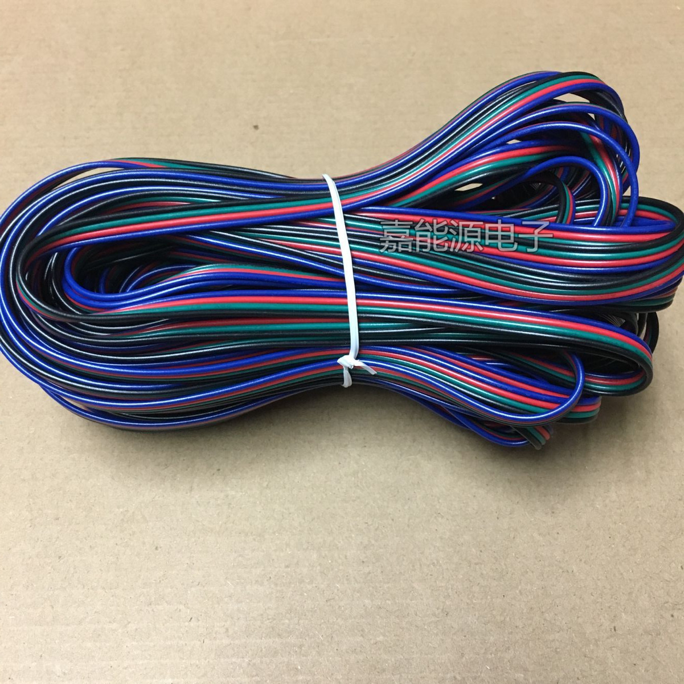 LED七彩灯条延长线四芯线RGB灯带延长连接线4芯线LED灯条4pin接线-阿里巴巴