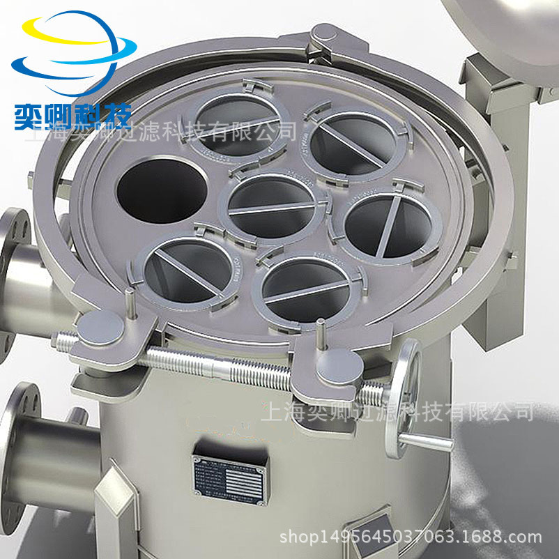袋式过滤器净水器垂直快开式不锈钢生产厂家精密速装节能耐腐滤材
