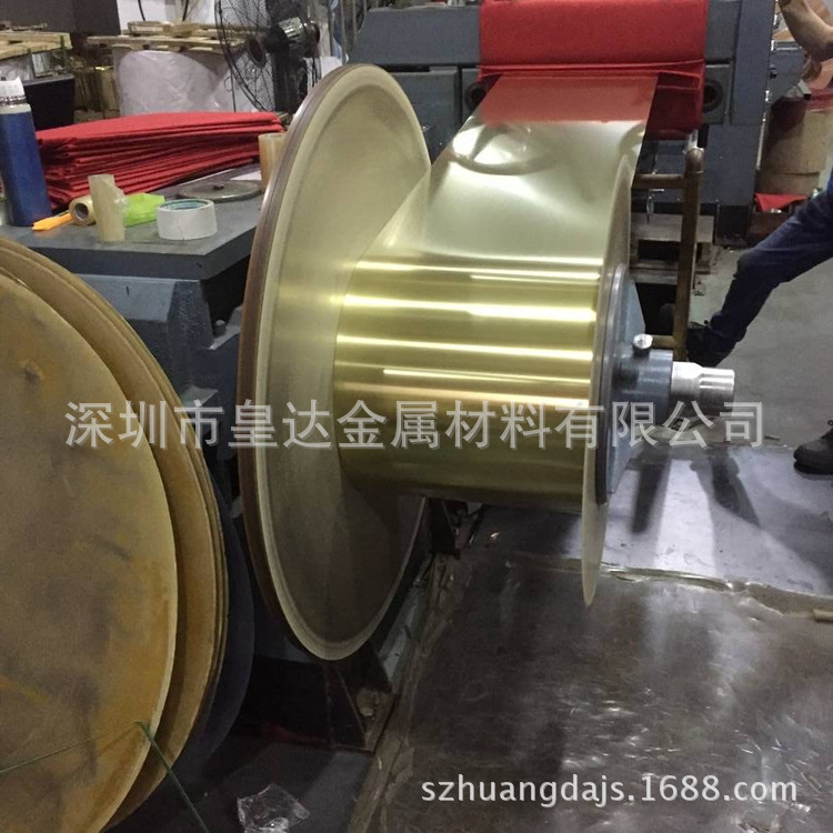 精密环保H65黄铜带 C2680黄铜卷材 可分条 整平 切片 H62黄铜卷带