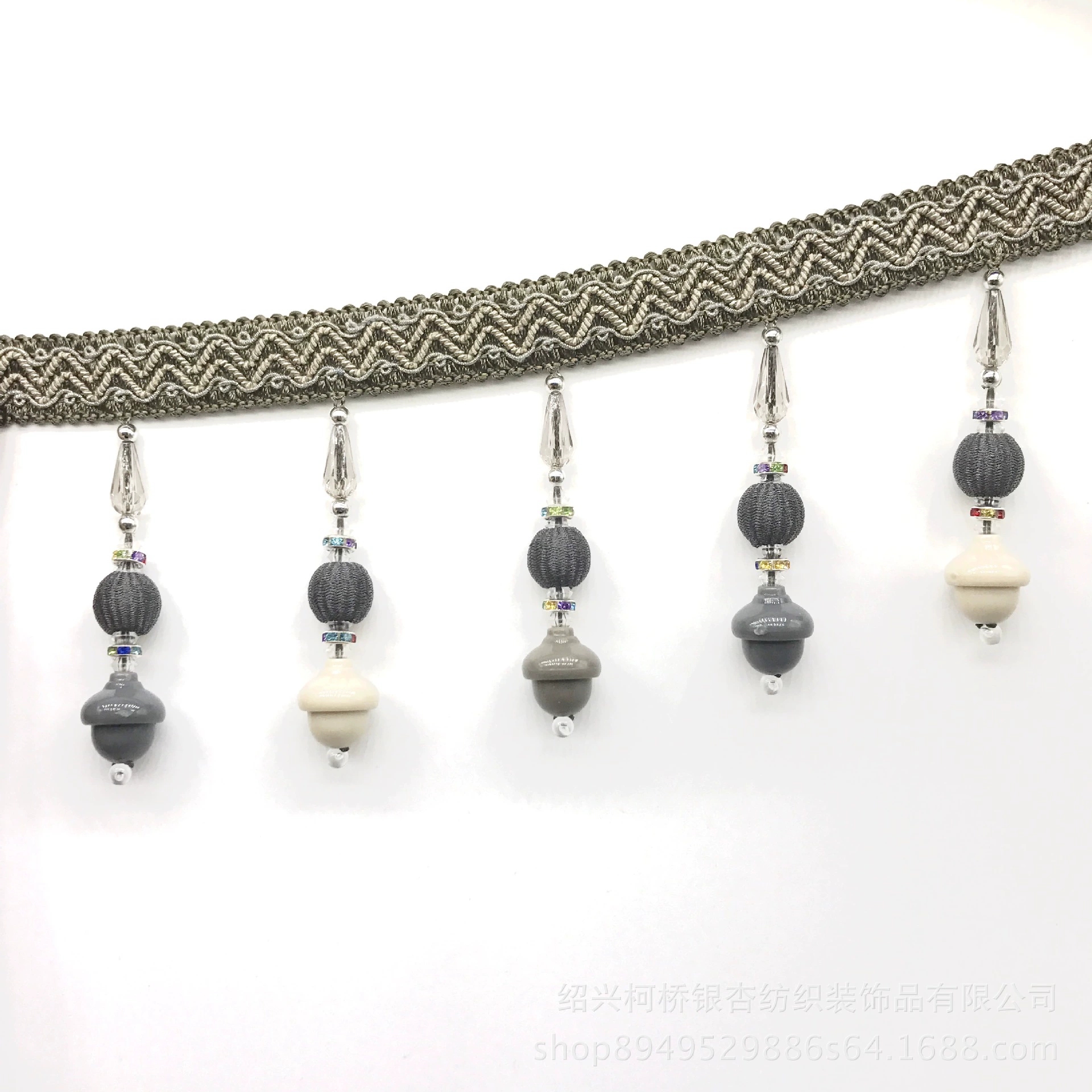 Cloth, high-end beads, 12m