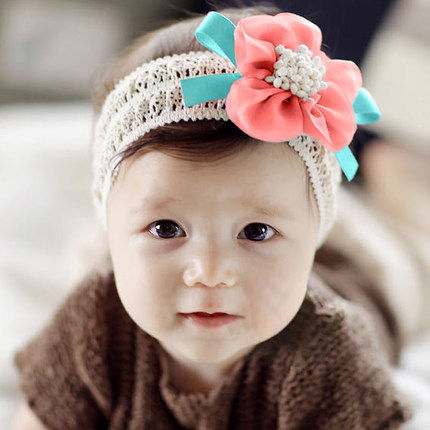 Kid's Sweet Flower Cloth Hair Band display picture 12