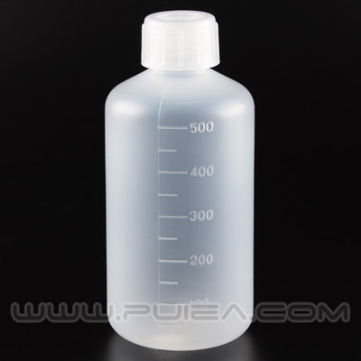 ASONE进口PP塑料小口试剂瓶500ml PP刻度瓶细口瓶 亚速旺半透明瓶