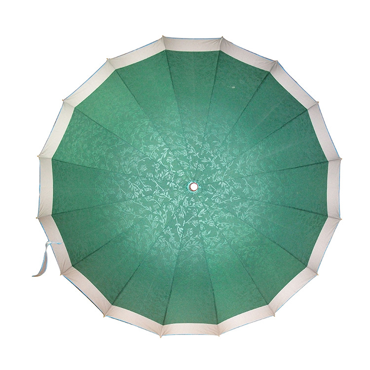Automatic solid color umbrella solar-powered