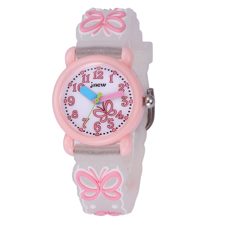 厂家批发儿童3d硅胶卡通手表可爱防水石英表小学生女童表小孩手表