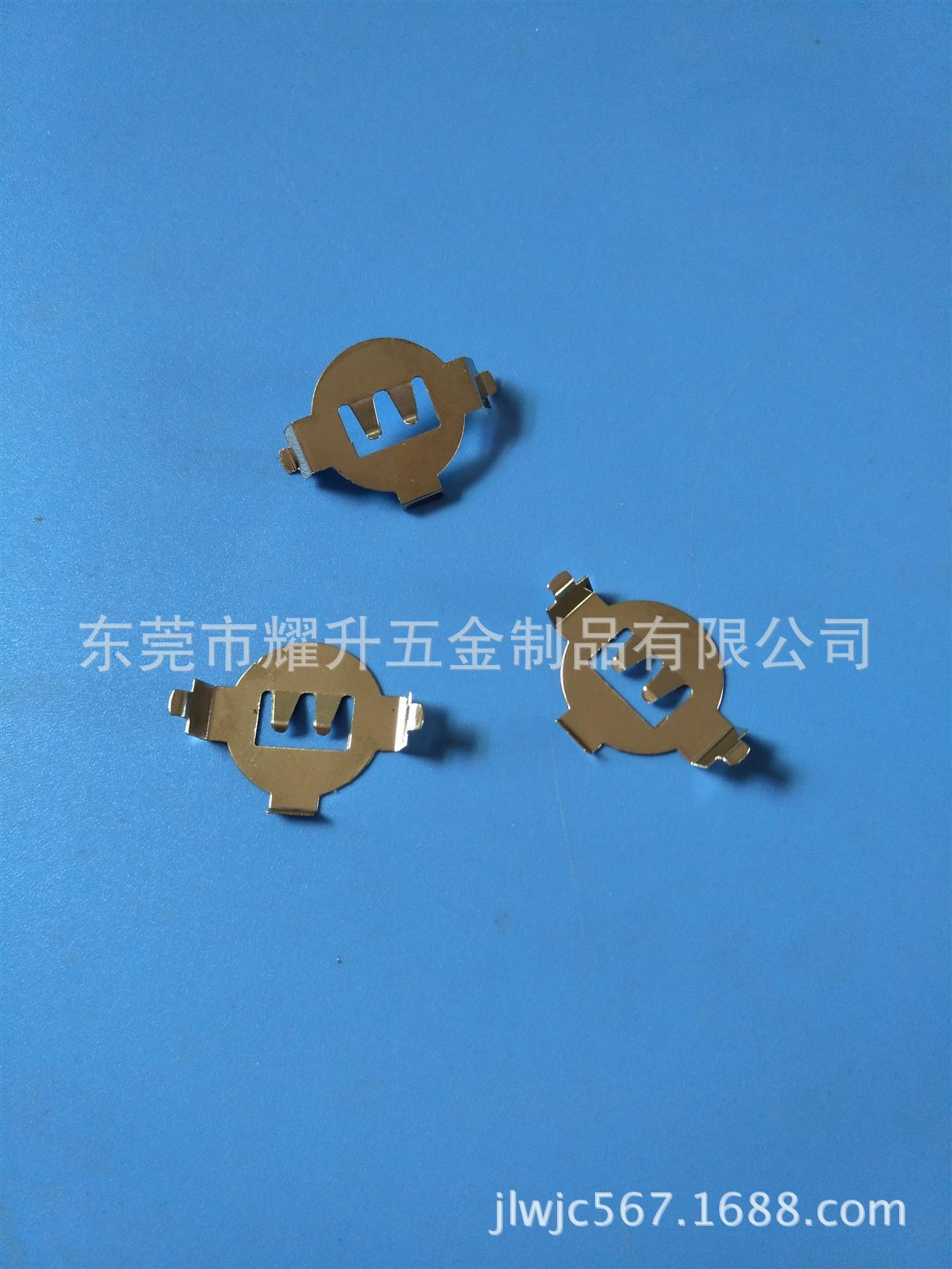 供应有舌AG3电池扣，无舌CR2016*2电池扣 耀升五金厂家产销