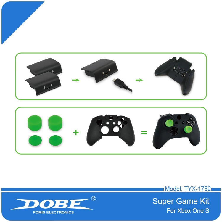 XBOX One двойная зарядка Xbox One X/S комплект игровых батарей чехол силикон TY-1752