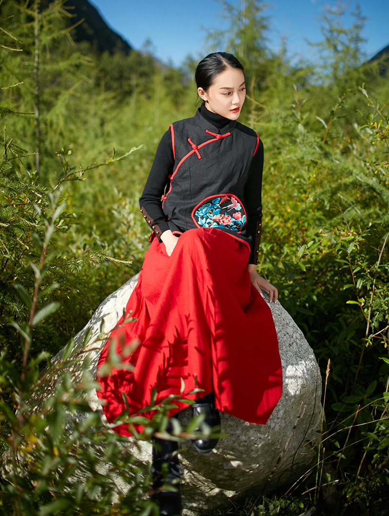 Gilet femme GUISHANG en Coton et lin - Ref 3316378 Image 17