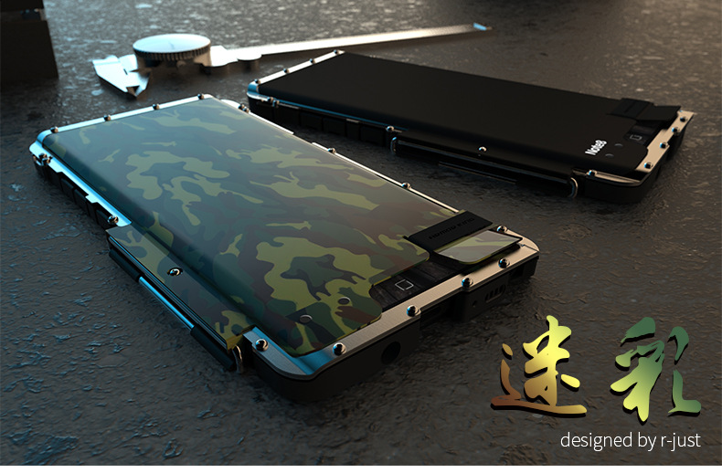 Armor King Iron Man Luxury Shockproof Stainless Steel Aluminum Metal Flip Case Cover for Samsung Galaxy Note 8