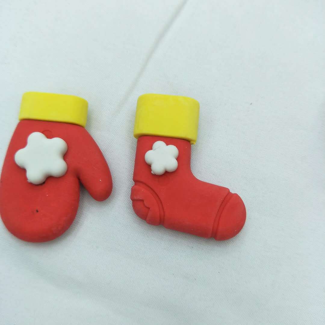 厂家定做小咕咚拉链袋装 圣诞小人帽子靴子造型套装学生奖品批发详情图5