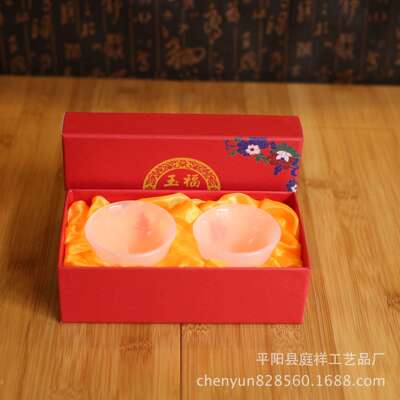 Great Dr. Chen He'll PIECES Decoration Longevity cup business affairs Jade article Arts and Crafts