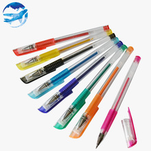 供应晨天新款闪光笔彩色中性笔 学生写字用多色中性笔