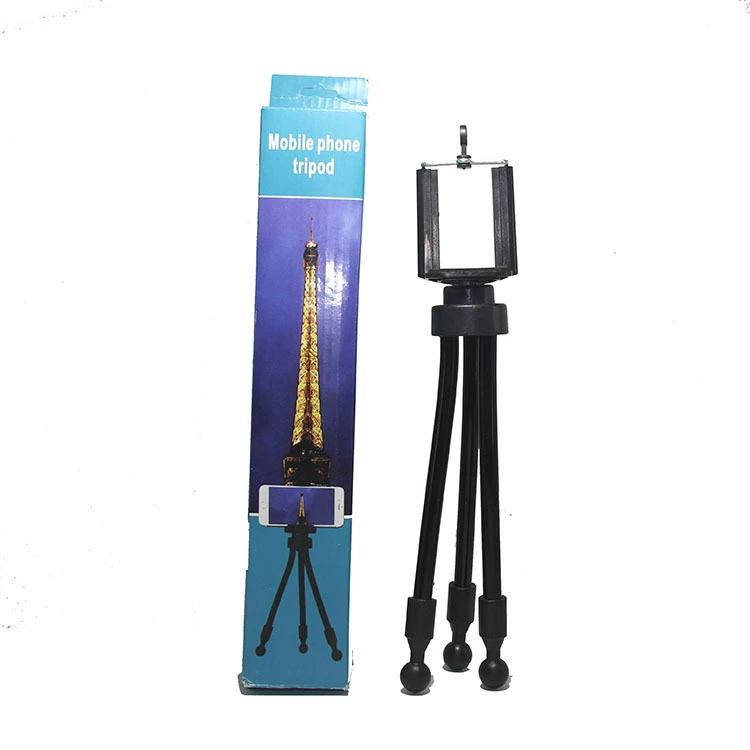 Mobile phone, small tripod, table handheld tubing, corner frame