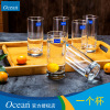 Ocean home glass cup milk cup milk cup drink water creative cute fruit juice cup heat -resistant glass glasses