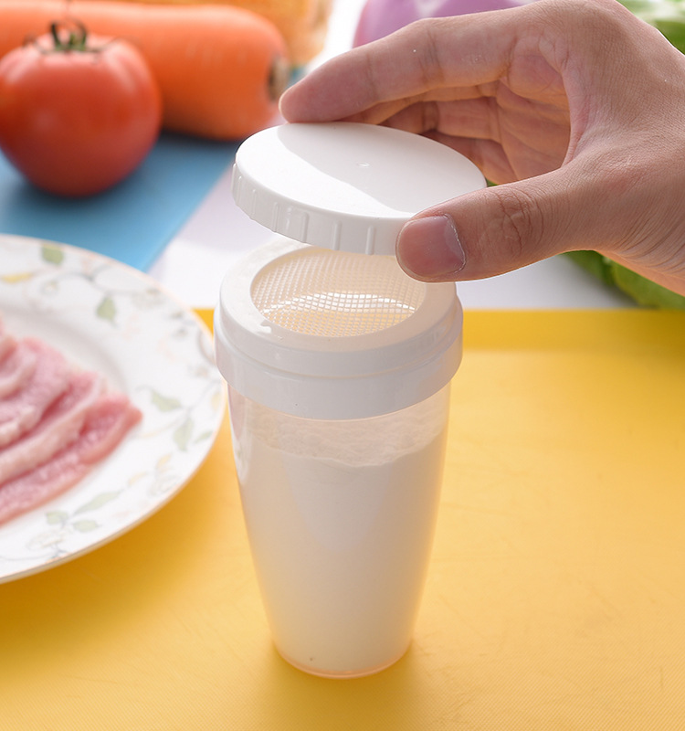 日本進口手動杯式面粉篩手持面粉篩子烘焙過篩網篩糖粉超細篩子