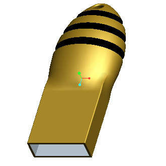 【厂家直销】金属u盘外壳 五金 创意大黄蜂 适用于长版黑胶U盘