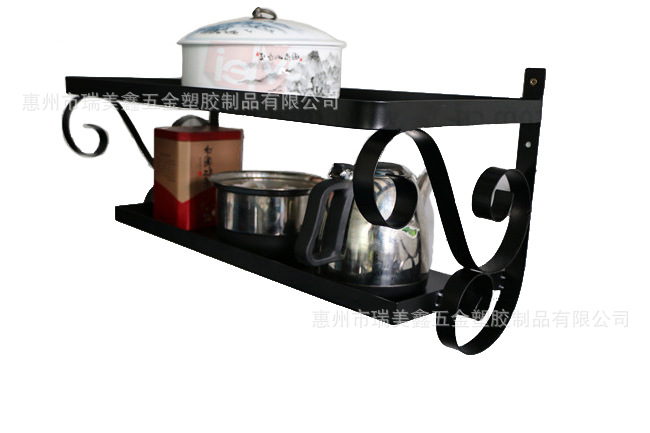 加工生产 定制金属挂壁锅架 厨房用品展示架 生活用品展架  置物