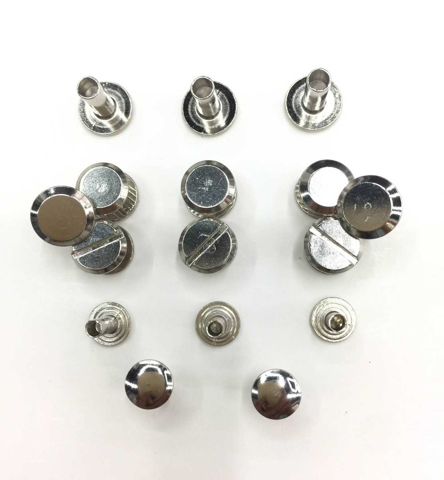 浙江工厂直销不锈钢半空心铆钉平面中空钉束口钉铝箱拉杆箱