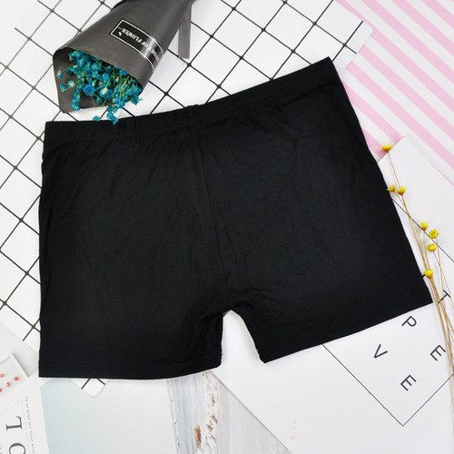 Solid color simple white skin black anti-exposure spring and summer women's safety pants mid-waist modal leggings dropshipping
