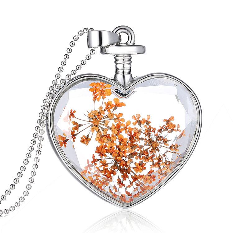 Ig-stil Einfacher Stil Herzform Legierung Überzug Inlay Künstlicher Kristall Frau Halskette Mit Anhänger display picture 6