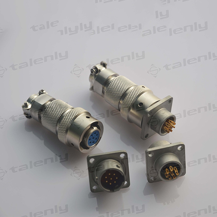 荐 6芯航空插头 高压密封航插 不锈钢连接器 气密封玻璃封接元件