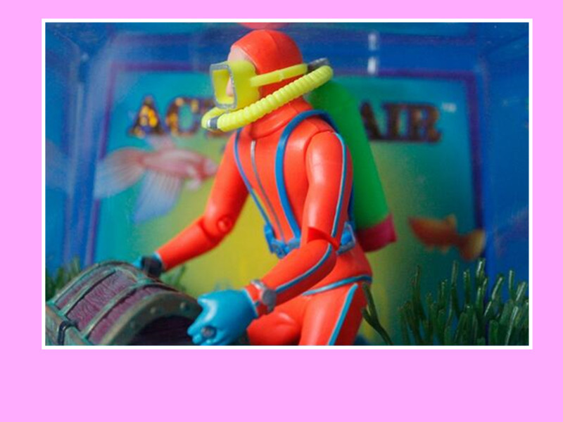 鱼缸水族造景装饰寻宝蛙人气动型装饰造景摆设潜水员宝箱详情36