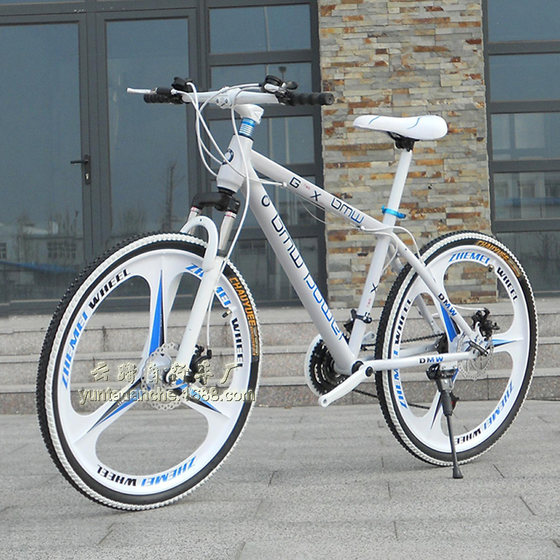 厂销26寸自行车可折叠男女成人变速山地车X6一体轮捷安学生单车