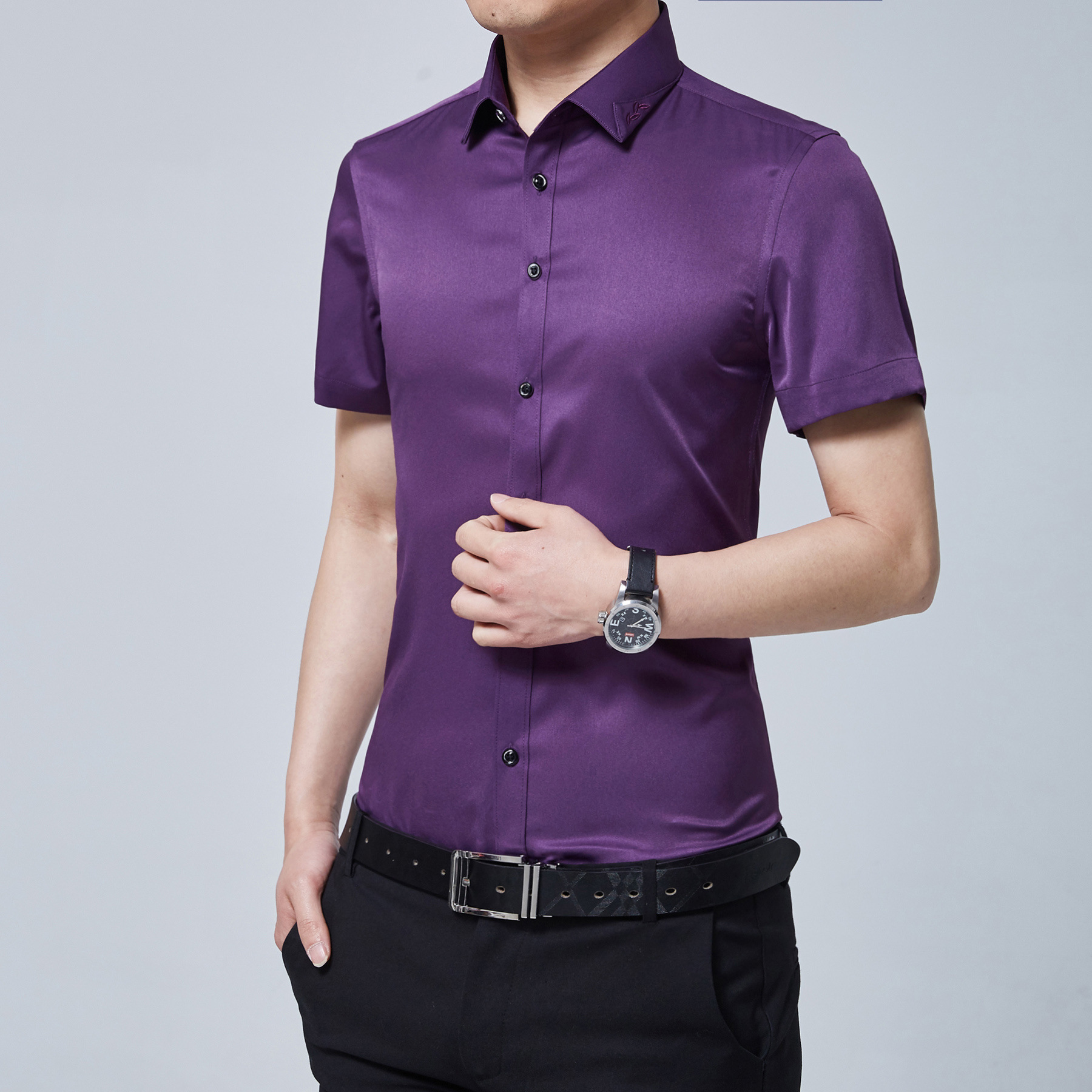 Chemise homme en Polyester Polyester  - Ref 3443129 Image 2