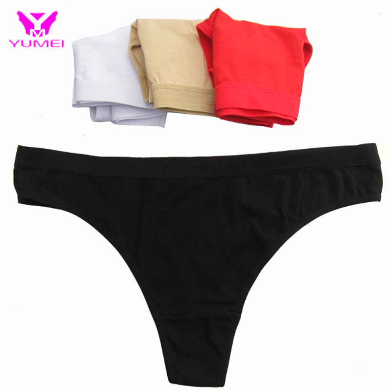 Pure cotton thong women's sexy underwear...