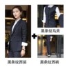 Black jacket, trousers, vest