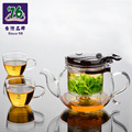 批发76自动泡茶壶FW-490飘逸杯耐热玻璃茶具红茶杯绿茶壶台湾品牌