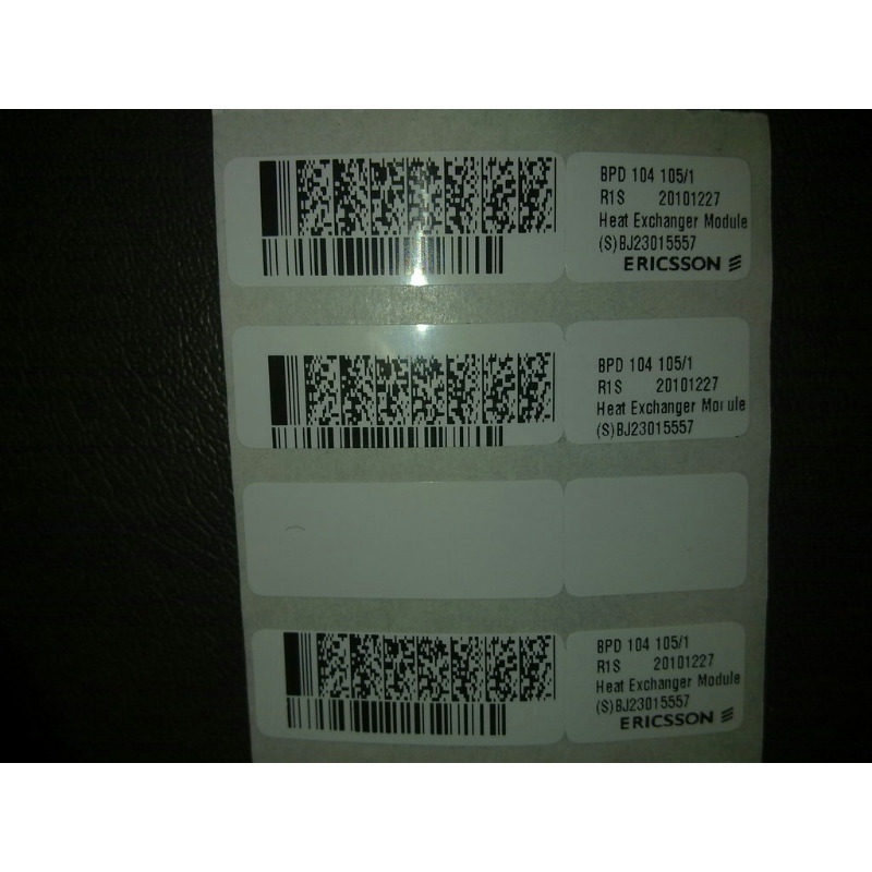 遵义市艾利蓝色热敏标签非标模切彩印fasson-mz0312自粘标签彩印