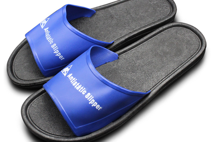 防静电拖鞋 静电鞋子蓝色无尘鞋男士女士夏季透气工作鞋 劳保鞋