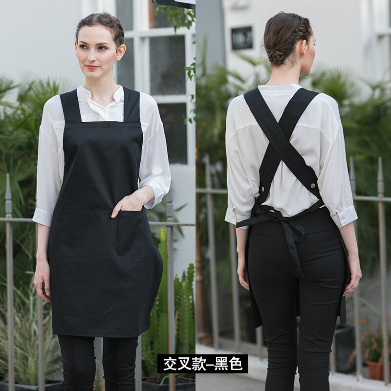 GE corrió Jie estilo coreano moda delantal cocina anti-fouling y aceite-prueba adultos hombres y mujeres ropa de trabajo de logotipo personalizado delantal