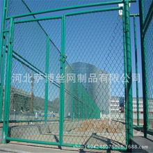 供应体育场护栏 绿色勾花菱形孔围栏 球场围栏网厂家直销