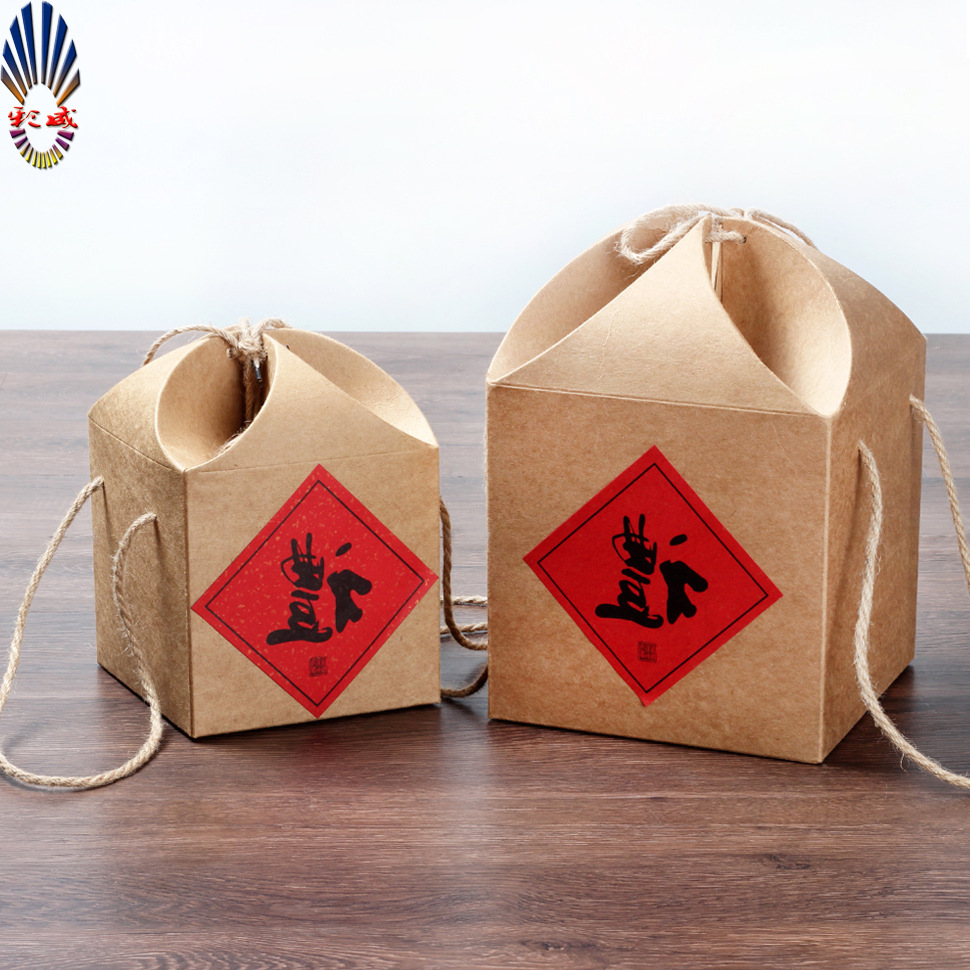 坚果折叠礼品盒 牛皮纸折叠包装盒茶叶个性花瓣盒彩印纸盒