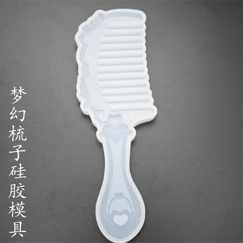 Mirror crystal glue UV resin glue handmade silicone mold retro mirror comb mold DIY handmade glue