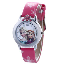 厂家热销儿童手表冰雪奇缘艾莎安娜公主儿童表女孩卡通小学生手表