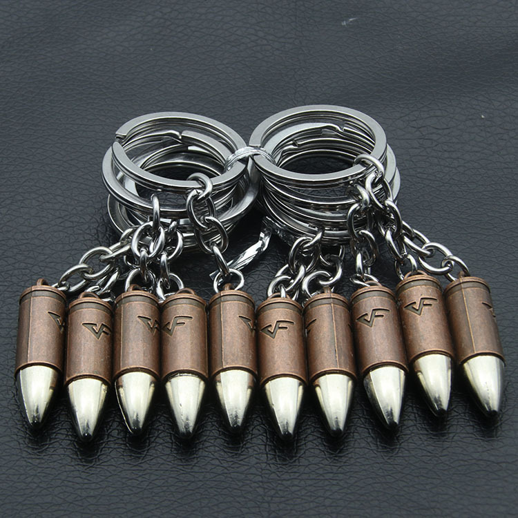 車載子彈頭鑰匙扣 多功能鑰匙包 鑰匙扣汽車用品 汽車內(nèi)飾R-2392