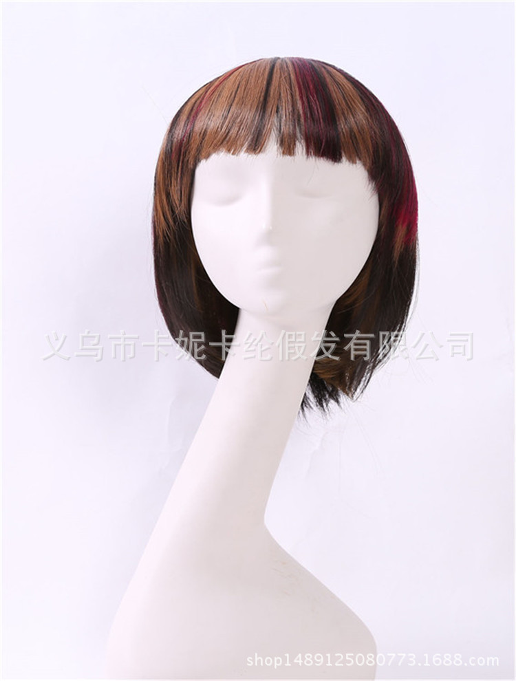 Cabello estudiantil BOBO nuevo estilo de moda fiesta fiesta damas pelucas cortas