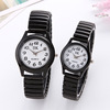 Elastic watch, retro quartz watches, precise steel belt for elderly, on elastic band, for middle age