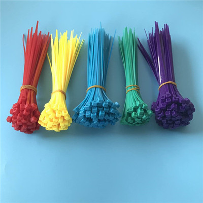 阻燃彩色尼龙扎带3.6*150mm 跨境100pcs/bag Nylon cable tie