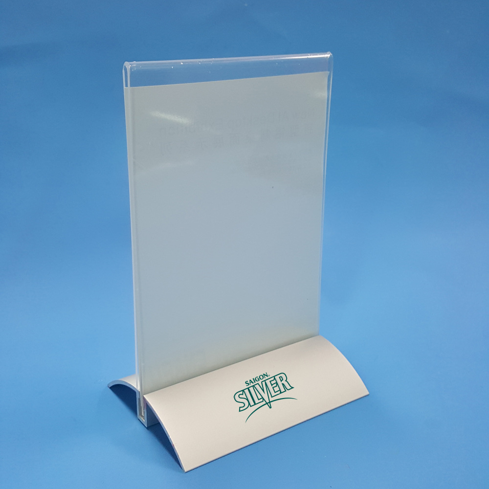 铝合金底座金属台卡A4A5A6 亚克力台卡  KTV酒水牌 餐牌架批发