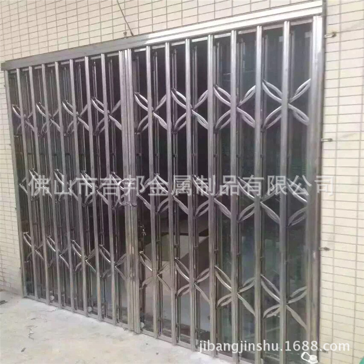 供应304加厚推拉闸门 不锈钢拉闸门伸缩折叠门厂家定制入户拉闸门-阿里巴巴