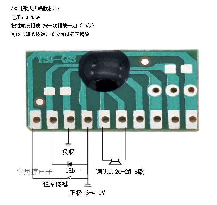 Ysj Gs Jingle Bells芯片英文铃儿响叮当人声唱15秒可循环音乐ic 图片 高清大图 阿里巴巴