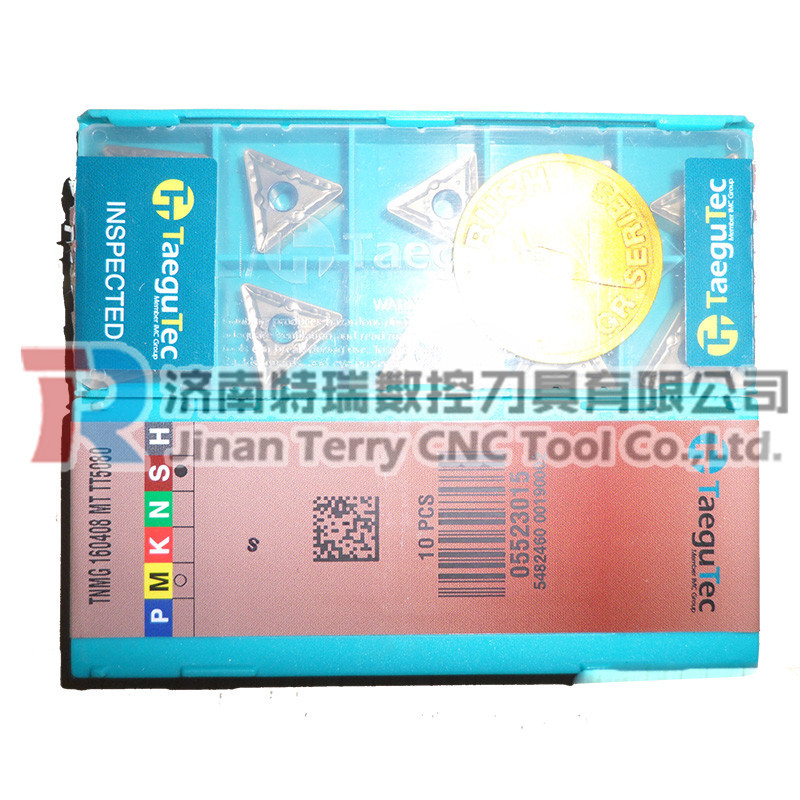韩国特固克车刀片TNMG160408-MP TT9225不锈钢连续加工
