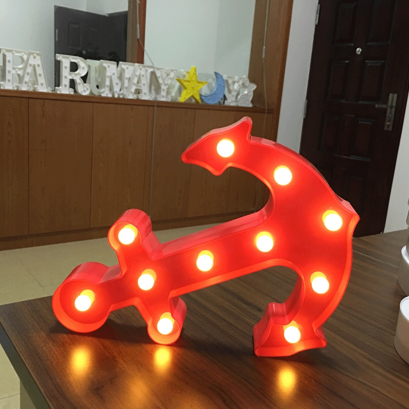 Светодиодная световая лампа ночная – креативная настольная лампа от Tengyue Lighting, цветные фигуры ламп: кактус, ананас, единорог, звезда