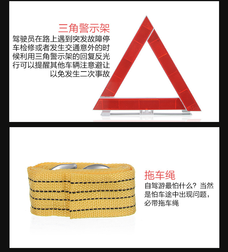 Self-Driving Car Equipment Rescue Kit, Car-Mounted Emergency First Aid Kit, Vehicle Emergency Tool Kit