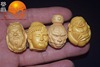 Bulk and wood sculpture Guan Gong's thoughts to defeat the landlord of the landlord wealth god pendant diy pendant bag hanging