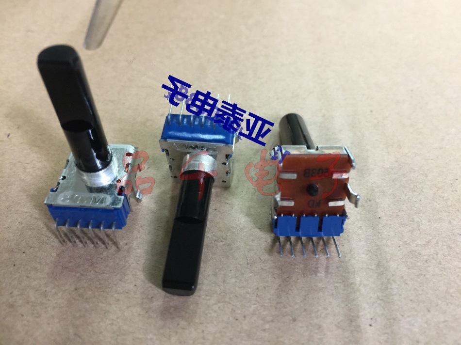  ALPS阿尔卑斯RK12L1230C2N双联6脚位电位器B50K轴长23MM中点