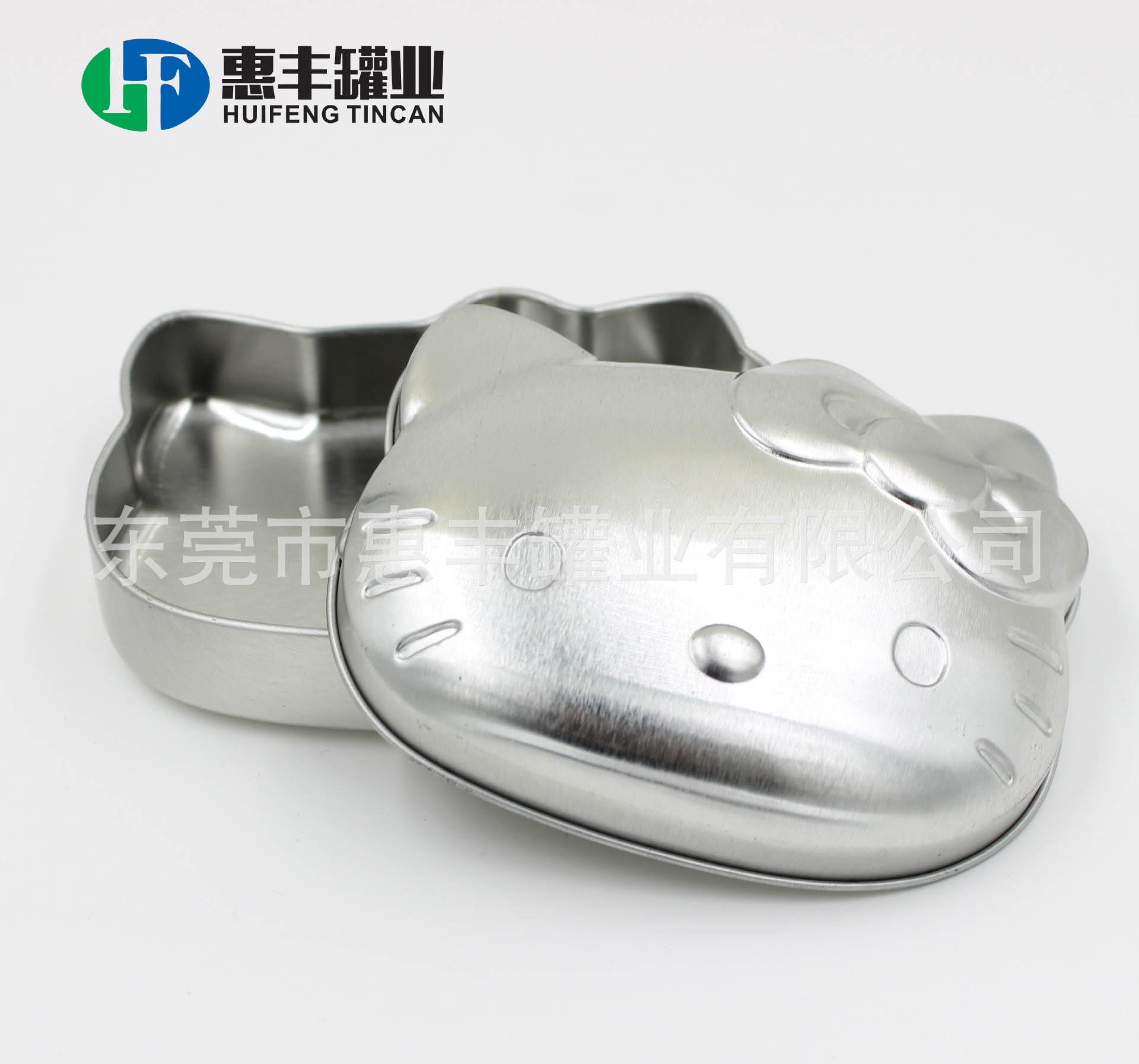 异形马口铁铁盒 KITTY猫头铁盒 光身糖果盒 礼品首饰化妆品铁盒